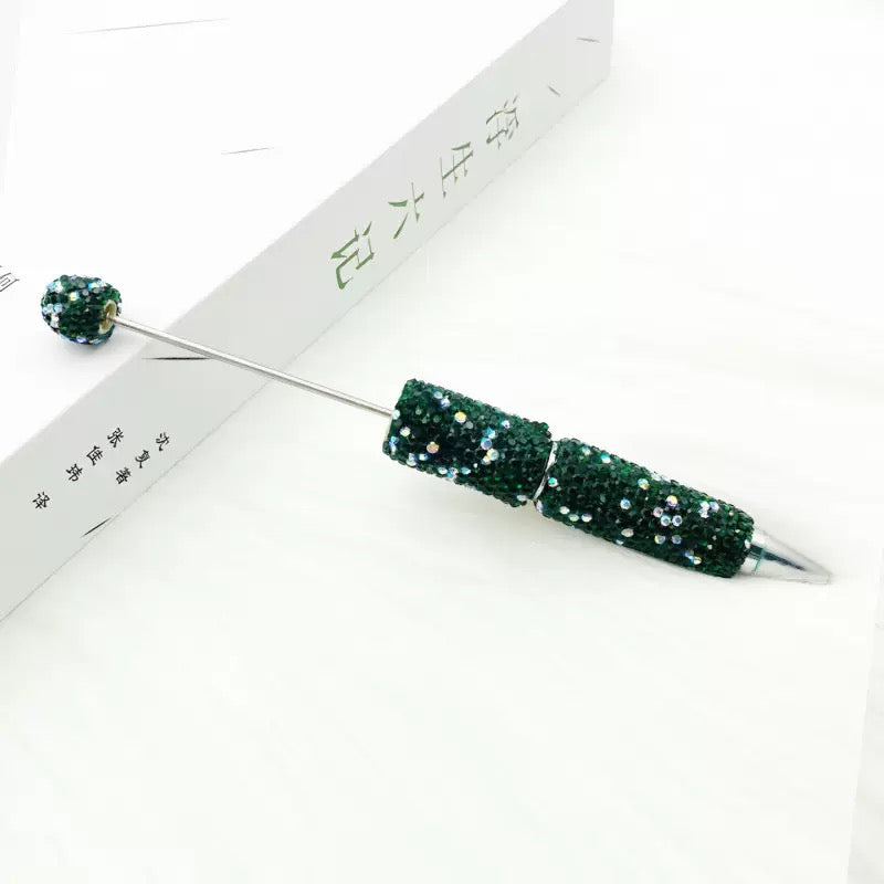 Beadable Sparkle Rhinestone Pen DIY bling Beaded pen