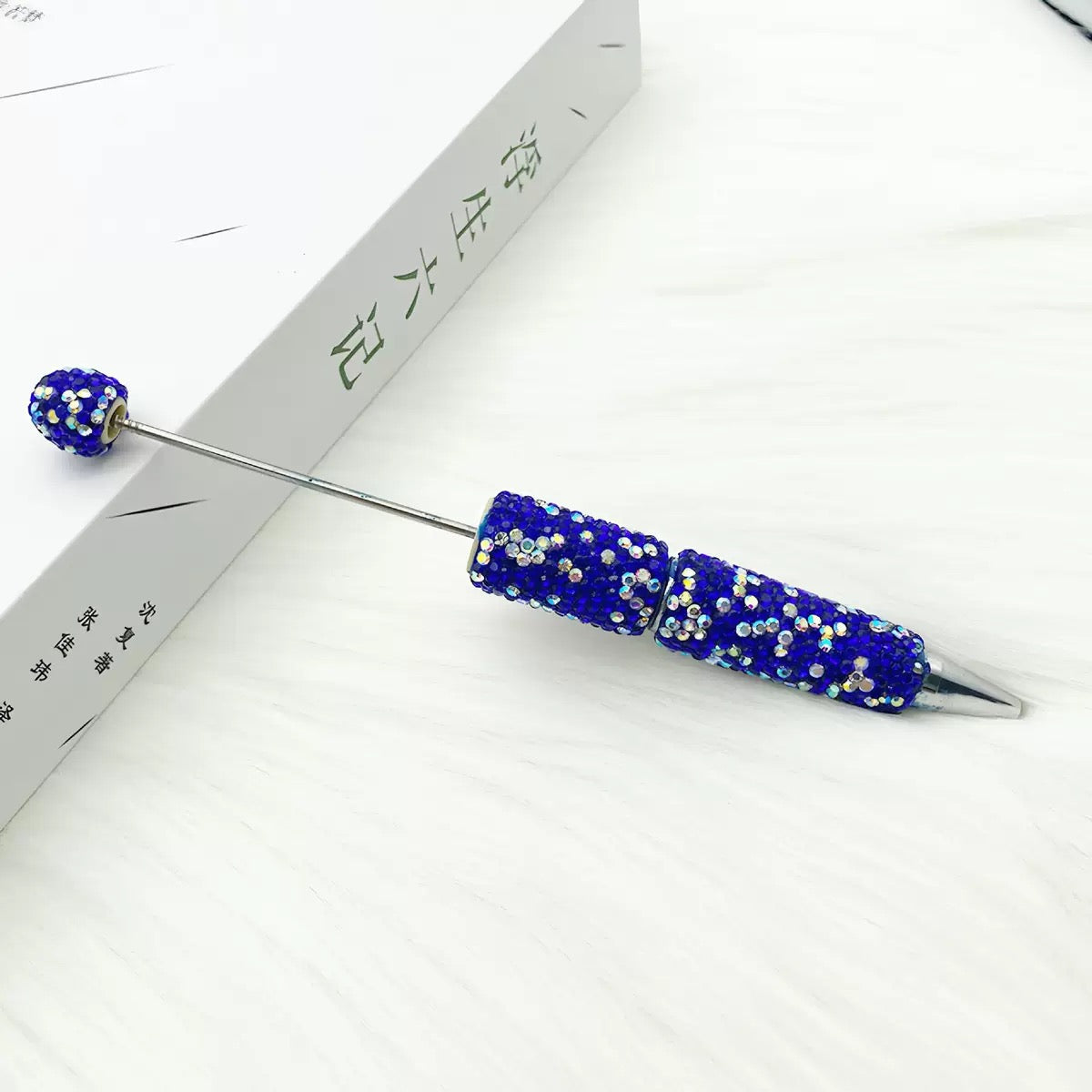 Beadable Sparkle Rhinestone Pen DIY bling Beaded pen