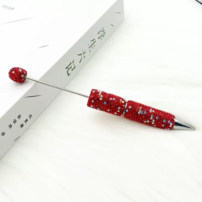 Beadable Sparkle Rhinestone Pen DIY bling Beaded pen