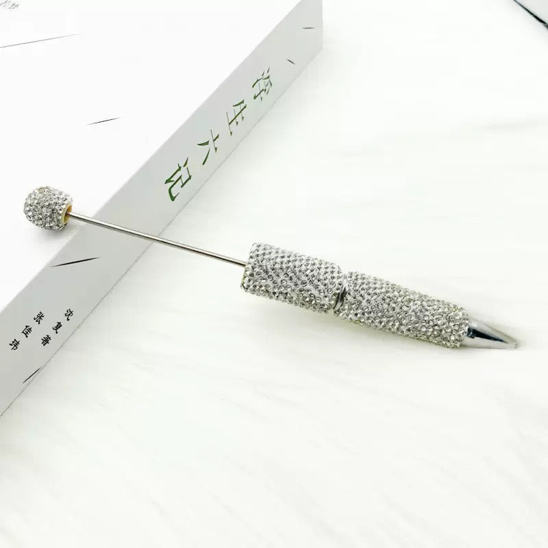 Beadable Sparkle Rhinestone Pen DIY bling Beaded pen