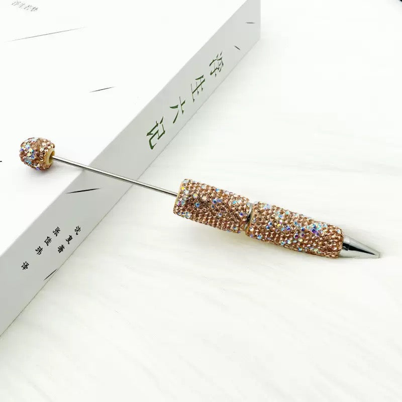 Beadable Sparkle Rhinestone Pen DIY bling Beaded pen