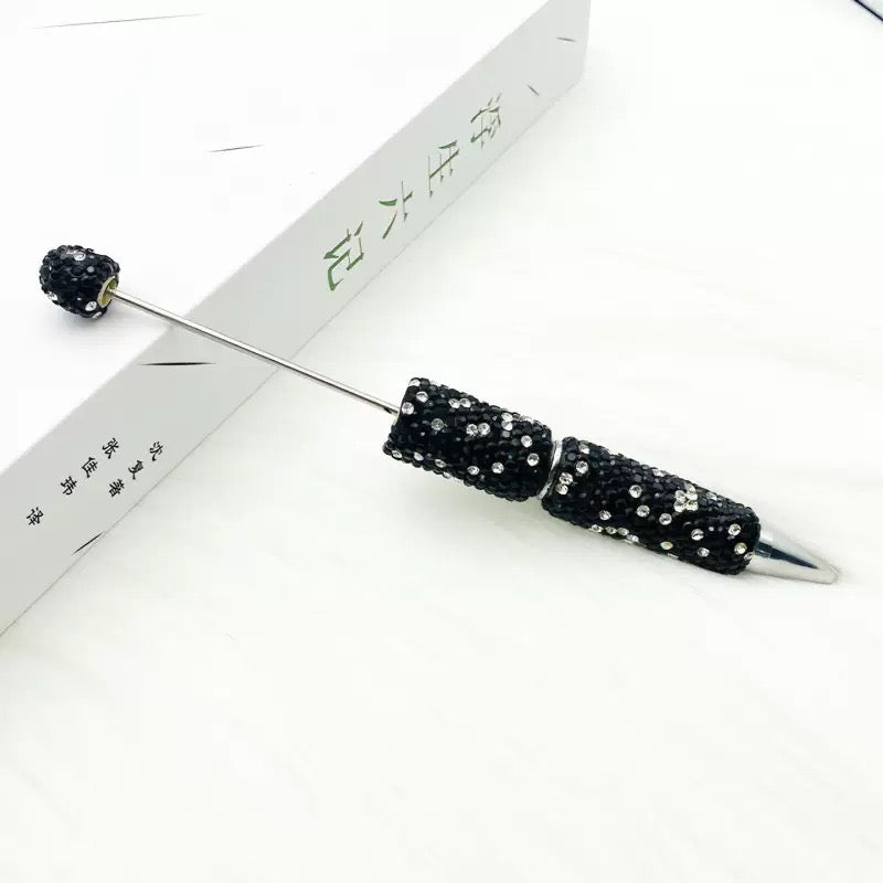 Beadable Sparkle Rhinestone Pen DIY bling Beaded pen