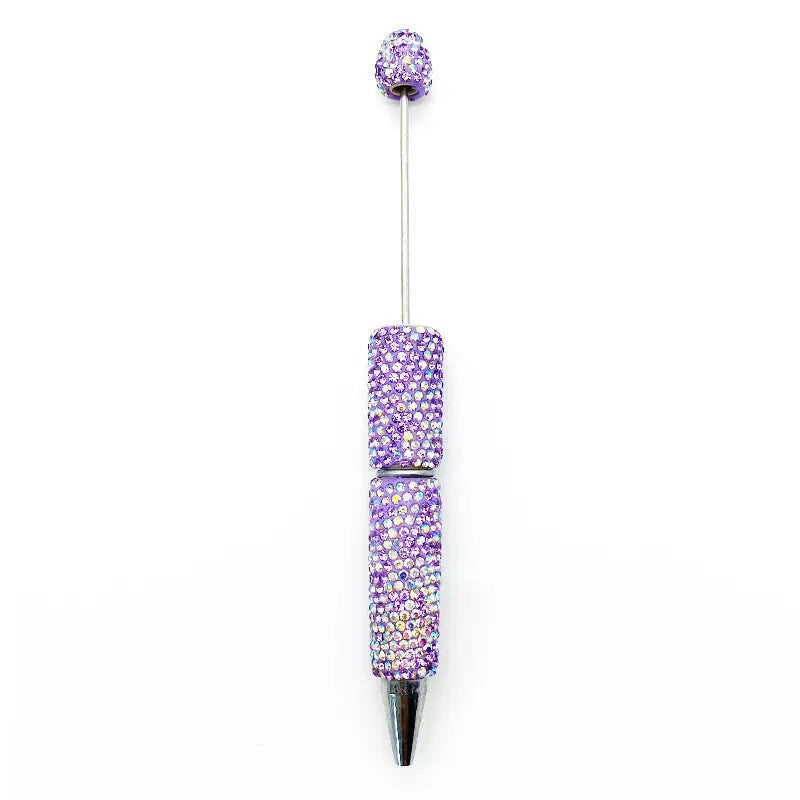 Beadable Sparkle Rhinestone Pen DIY bling Beaded pen