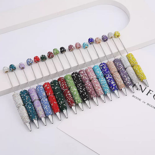 Beadable Sparkle Rhinestone Pen DIY bling Beaded pen