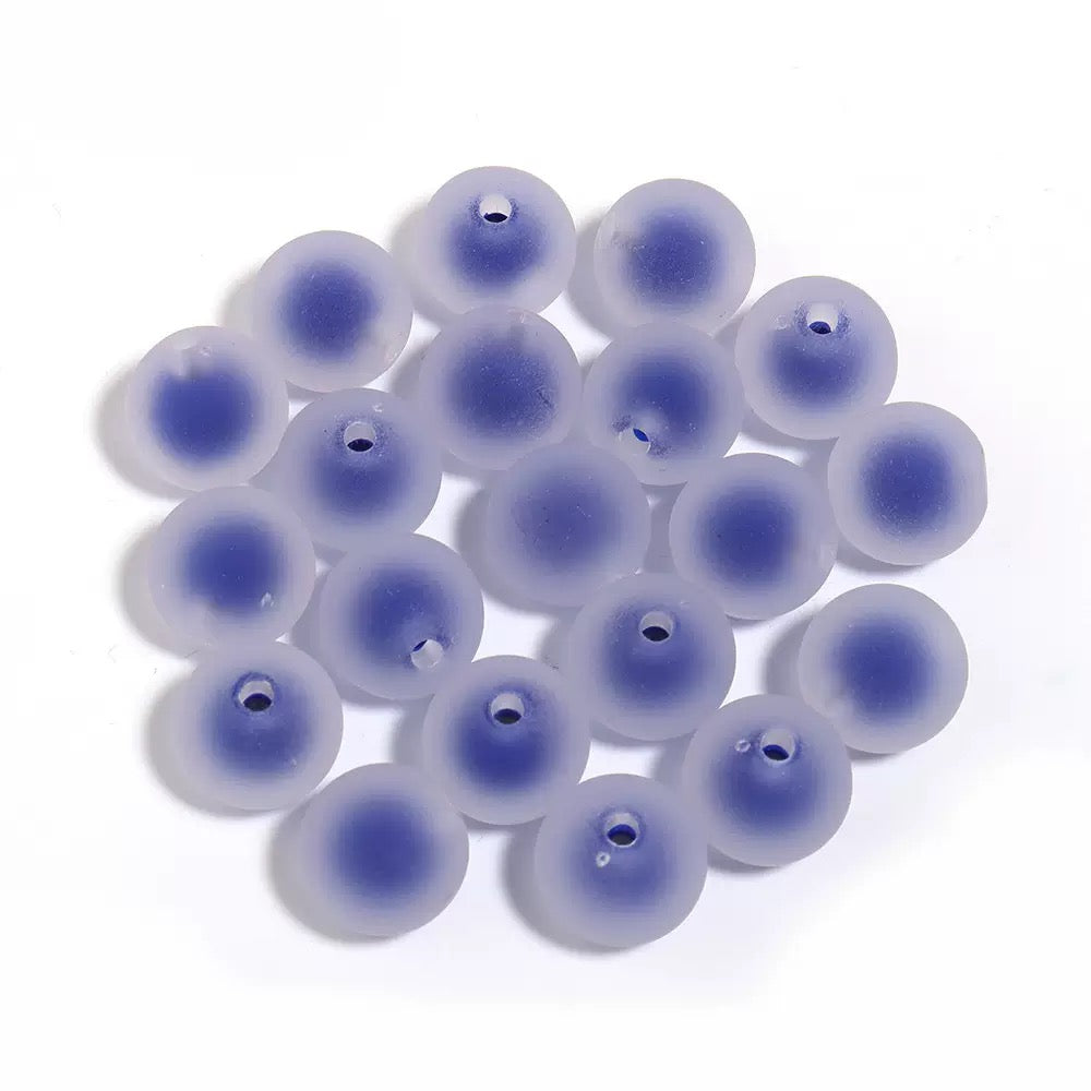 16mm frosty acrylic double-layer DIY beads -25/bag