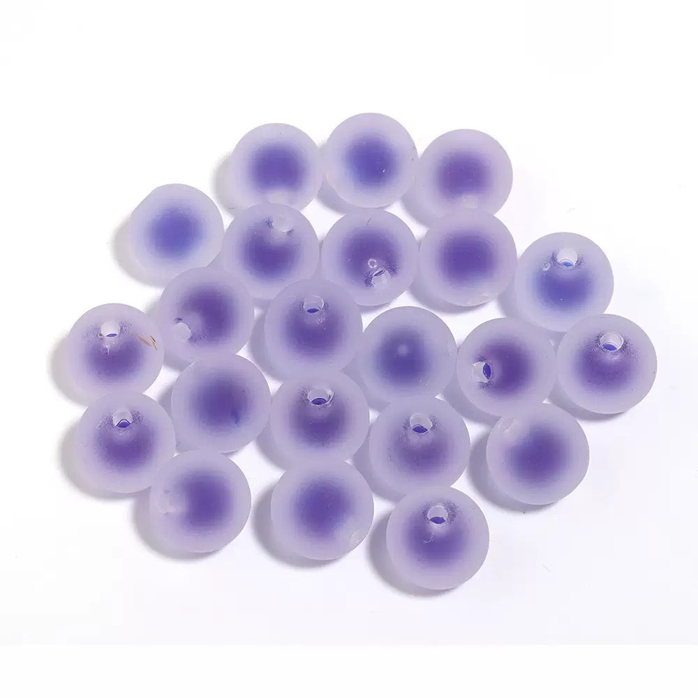 16mm frosty acrylic double-layer DIY beads -25/bag