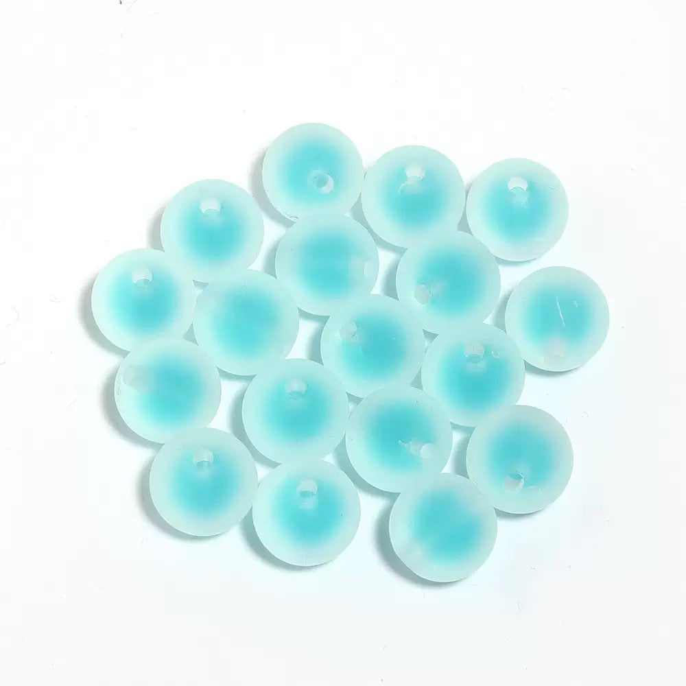 16mm frosty acrylic double-layer DIY beads -25/bag