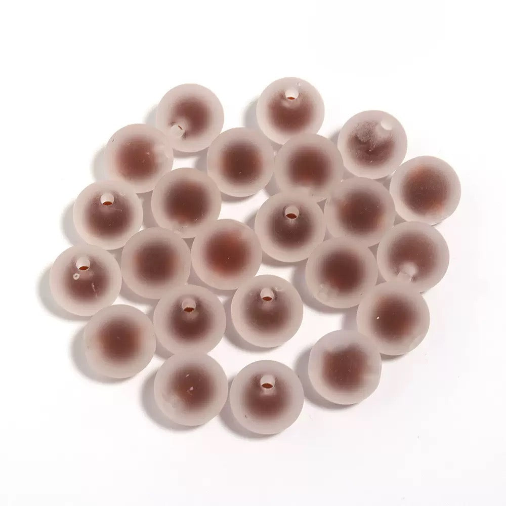 16mm frosty acrylic double-layer DIY beads -25/bag