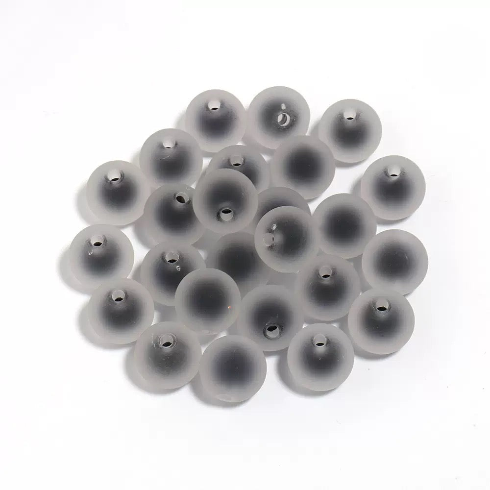 16mm frosty acrylic double-layer DIY beads -25/bag