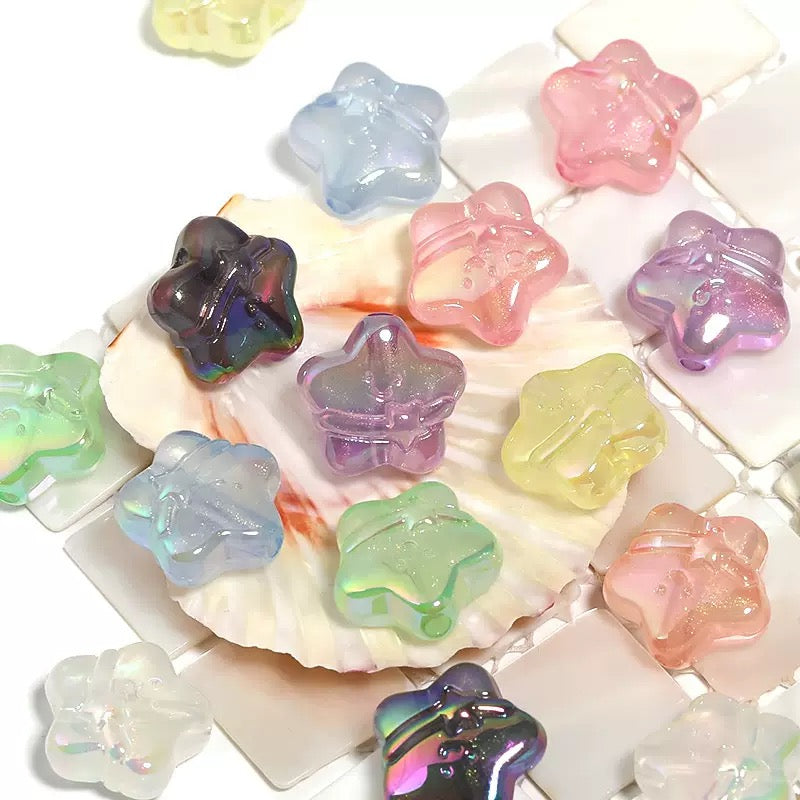 Luminous acrylic flower love diy beads - 25pcs/bag