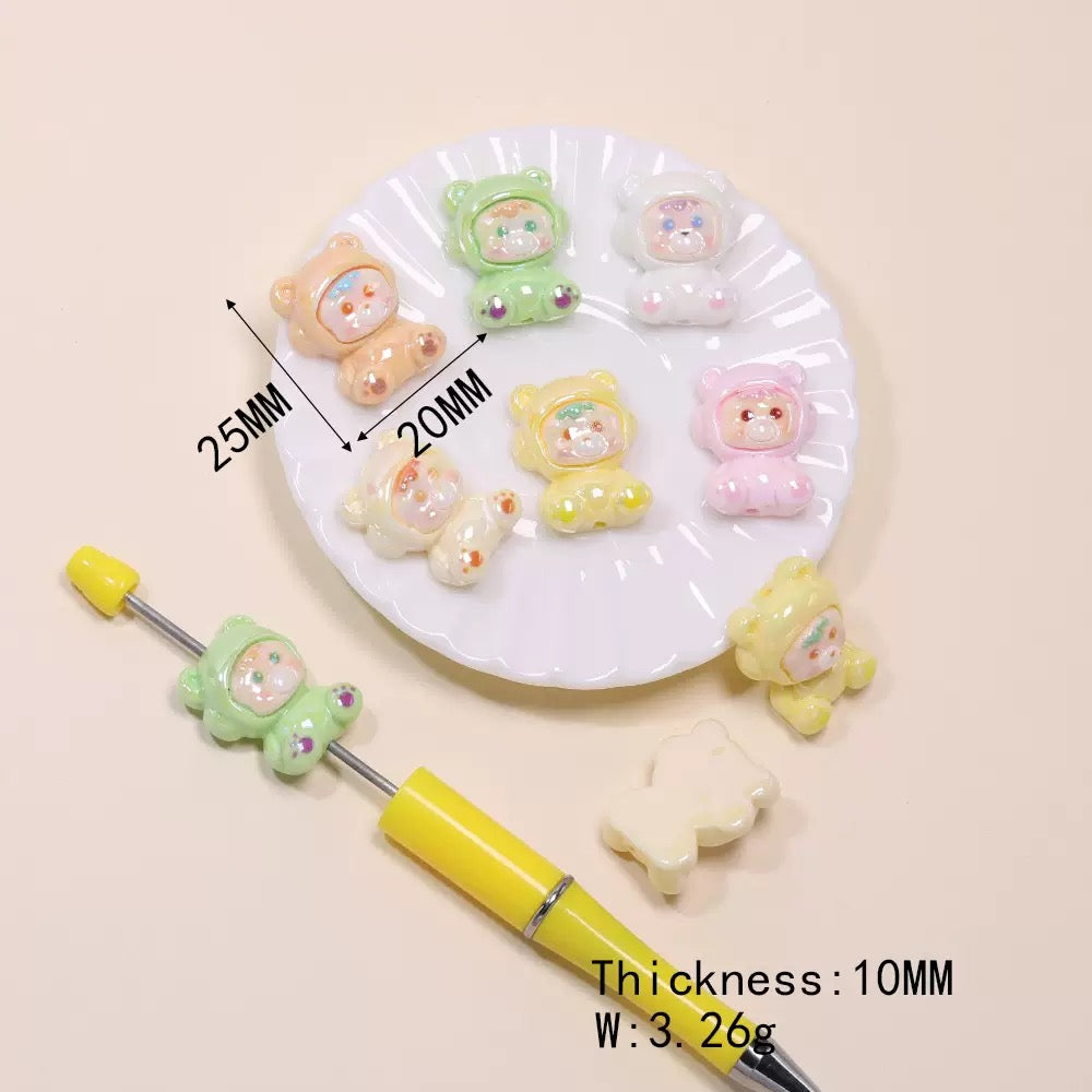 Luminous DIY character beads - 10pcs/bag