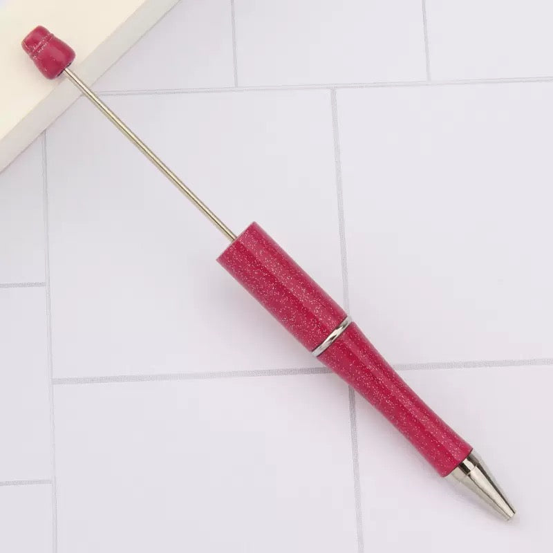 Beadable DIY glitter pens