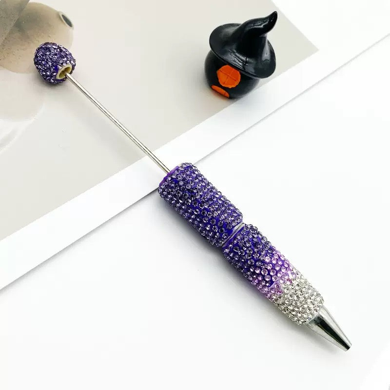 Ombre rhinestone DIY beadable pen