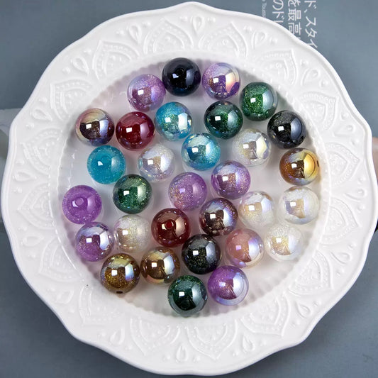 12mm moon deep sea secret DIY beads - 10pcs/bag